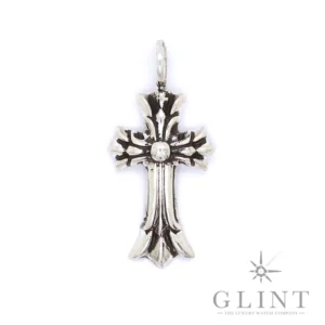 クロムハーツ CHARM DBL CH CROSS SILVER N/S